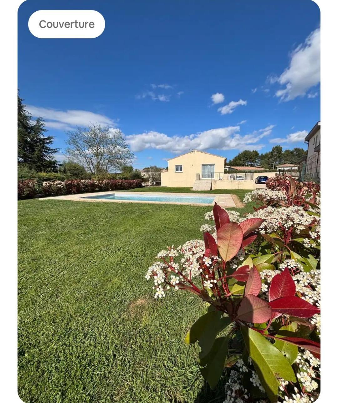 Villa Familiale Avec Piscine, Jardin A 10 Mn D'Uzes Flaux エクステリア 写真